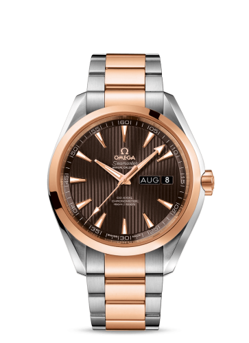 Omega Seamaster Aqua Terra 150M Co-Axial 43 Annual Calendar Stainless Steel / Red Gold / Grey / Bracelet